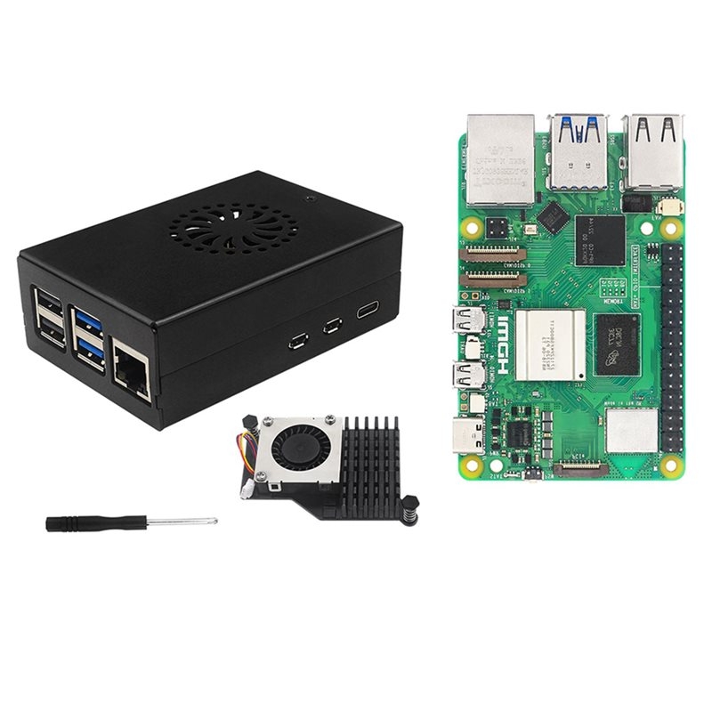 Raspberry Pi 5 8Gb Board - T23C, kit di avvio Irasptek per