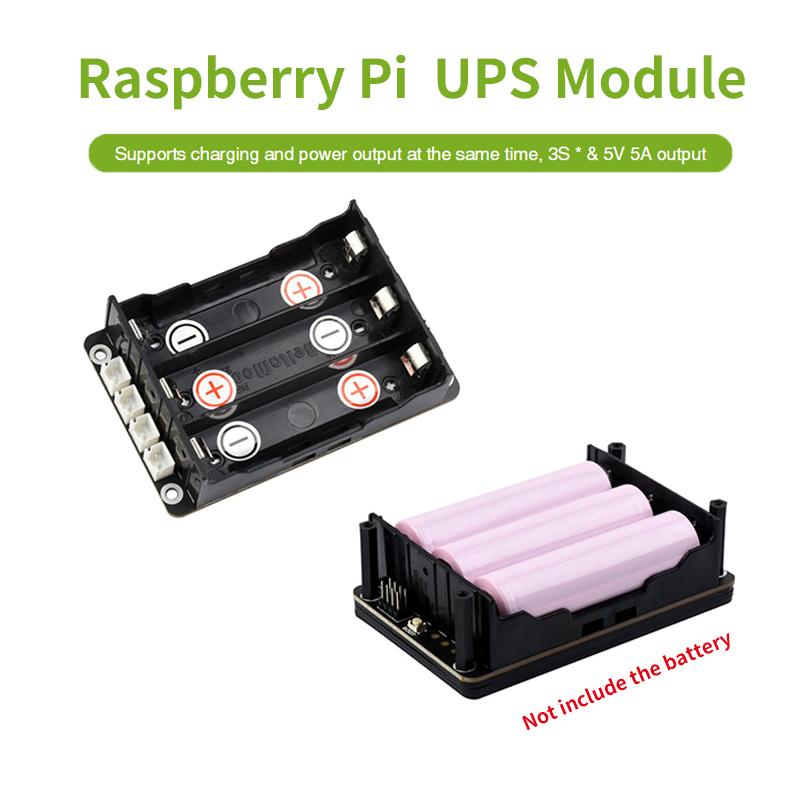 Raspberry Pi Uninterrupted Power Supply Ups 18650 - Supporto per cappello Raspberry Pi 5