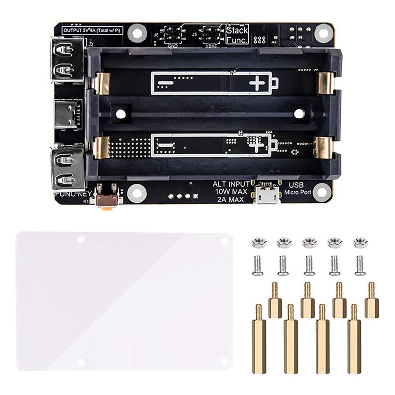 AA08-2X per Raspberry Pi 4, Al - Raspberry Pi Uninterrupted Power Supply Ups 18650 recensione e prezzo